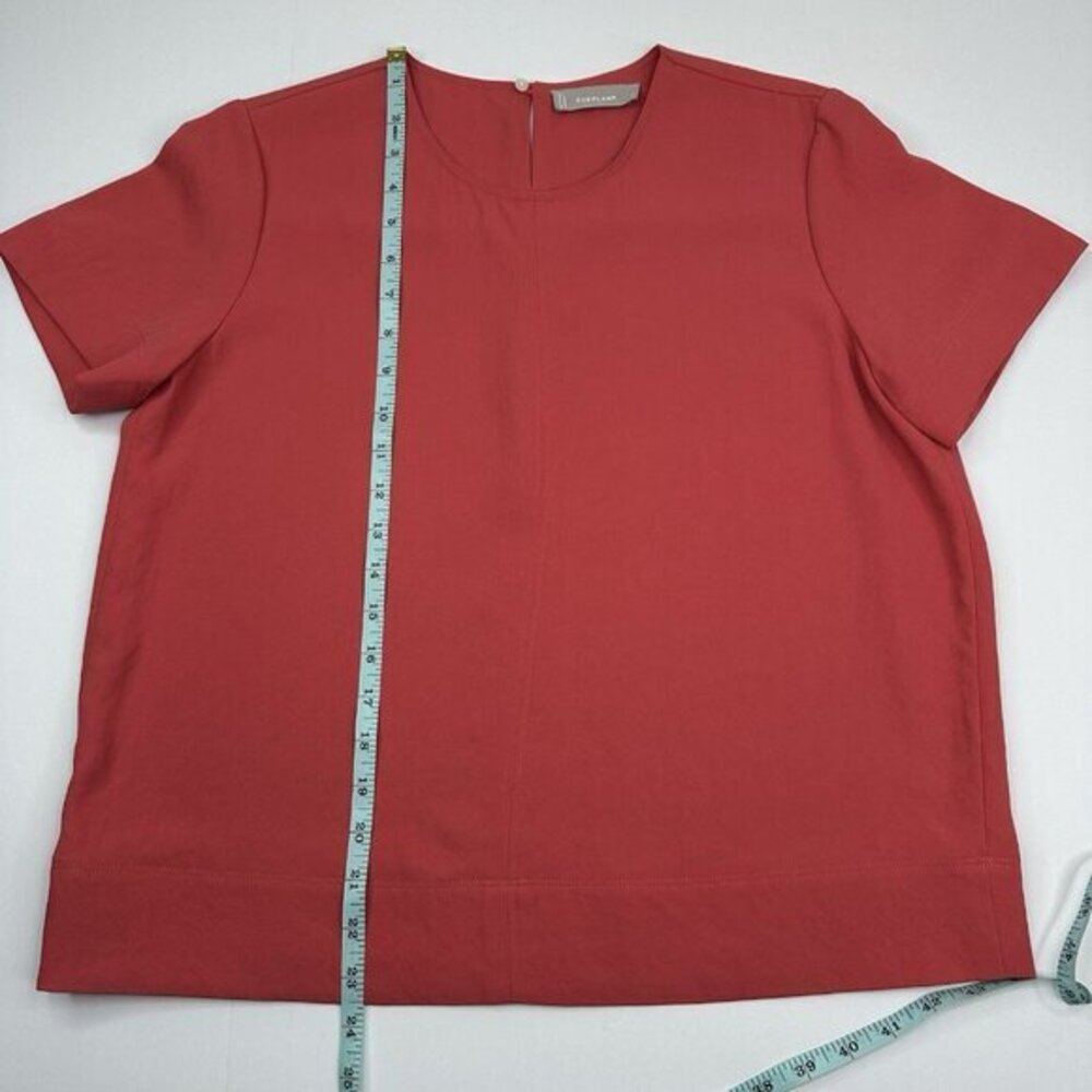 Everlane Women's‎ Pink Japanese GoWeave Swing Tee Short Sleeve Blouse Size 4 - Picture 9 of 12